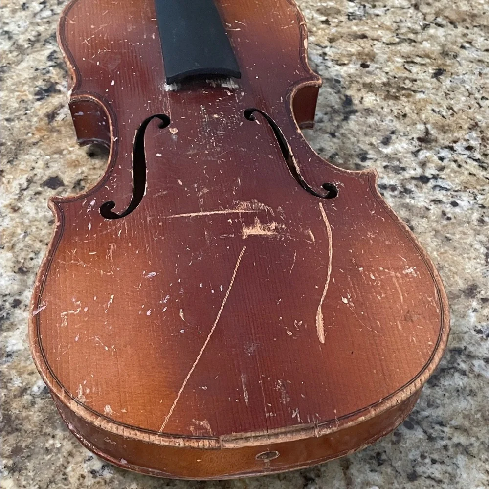 Stradivarius Rustic Brown Violin ~ Label inside - Picture 2 of 13
